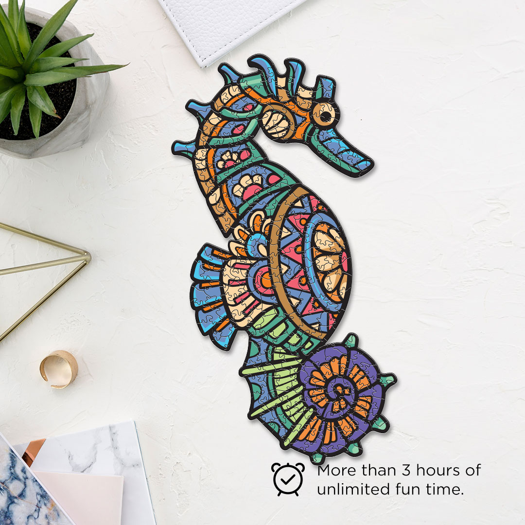 Sea Horse an ornamental puzzle designed precisely to bring amazing fun time