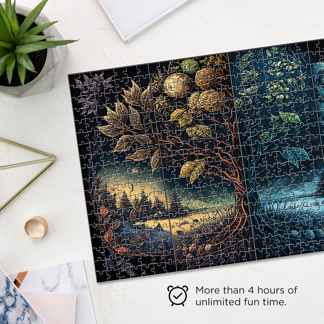 Season Transformation Fantasy unique jigsaw puzzles created to bring a live décor