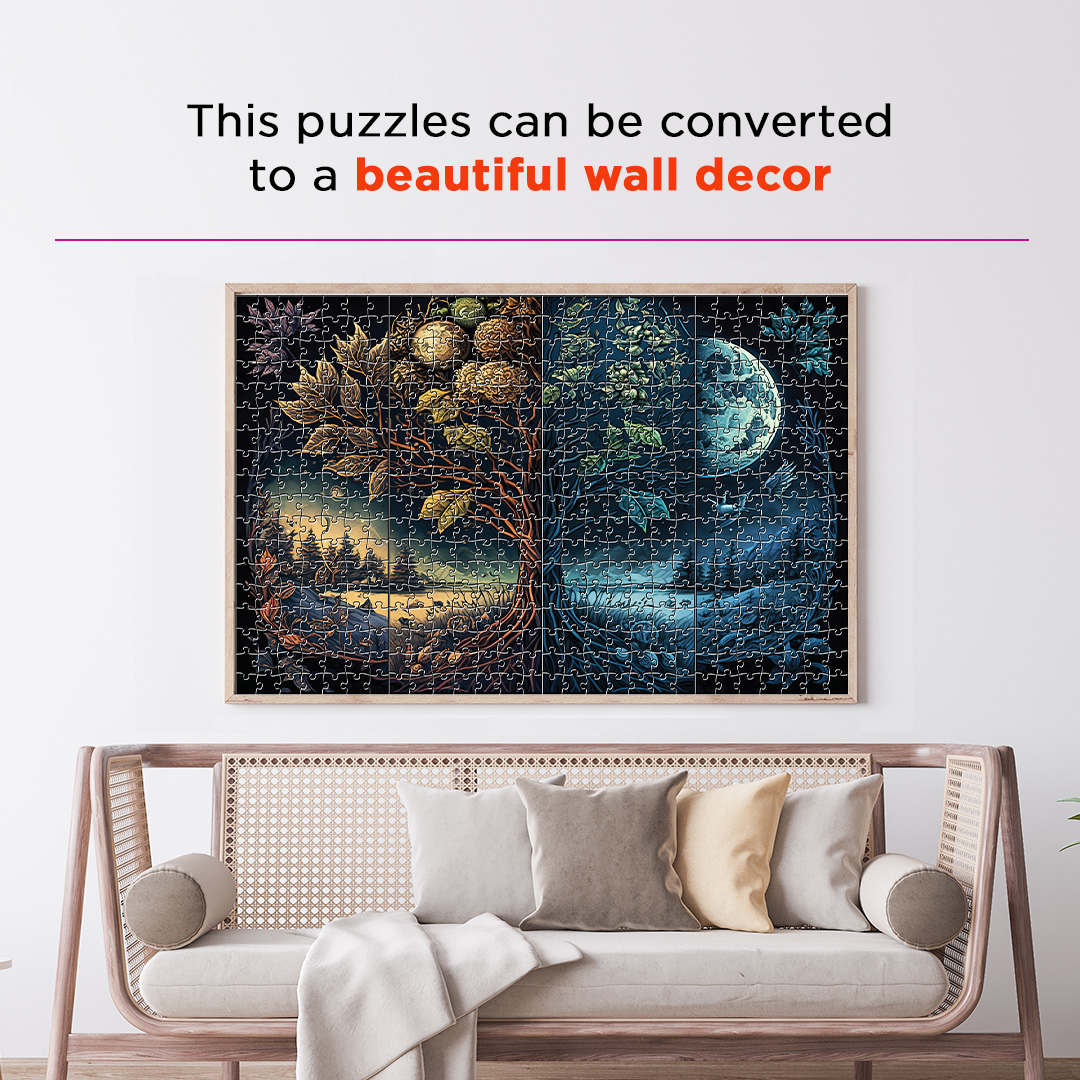 Season Transformation Fantasy unique jigsaw puzzles created to bring a live décor