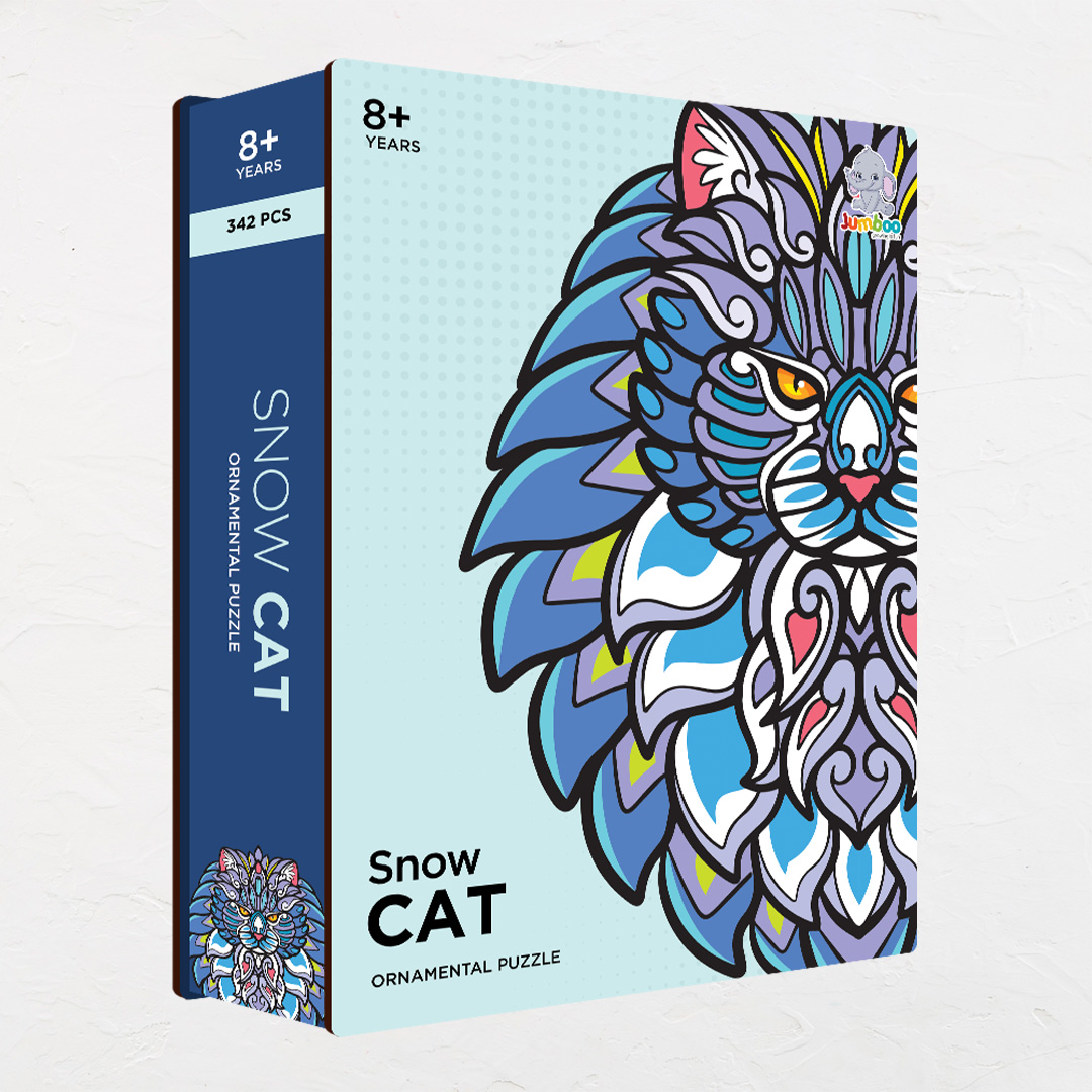 Snow Cat Ornamental Puzzle designed precisely to bring amazing fun time