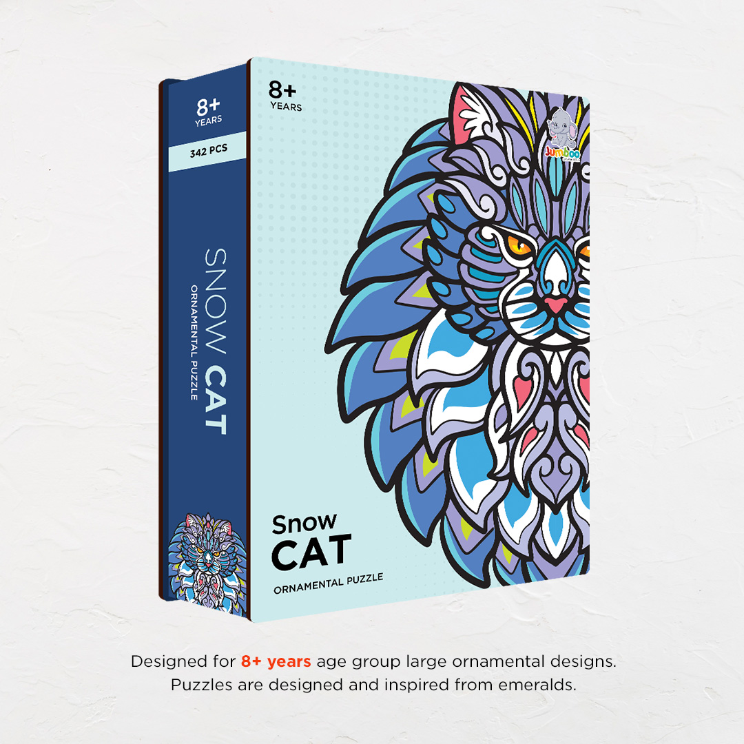 Snow Cat Ornamental Puzzle designed precisely to bring amazing fun time