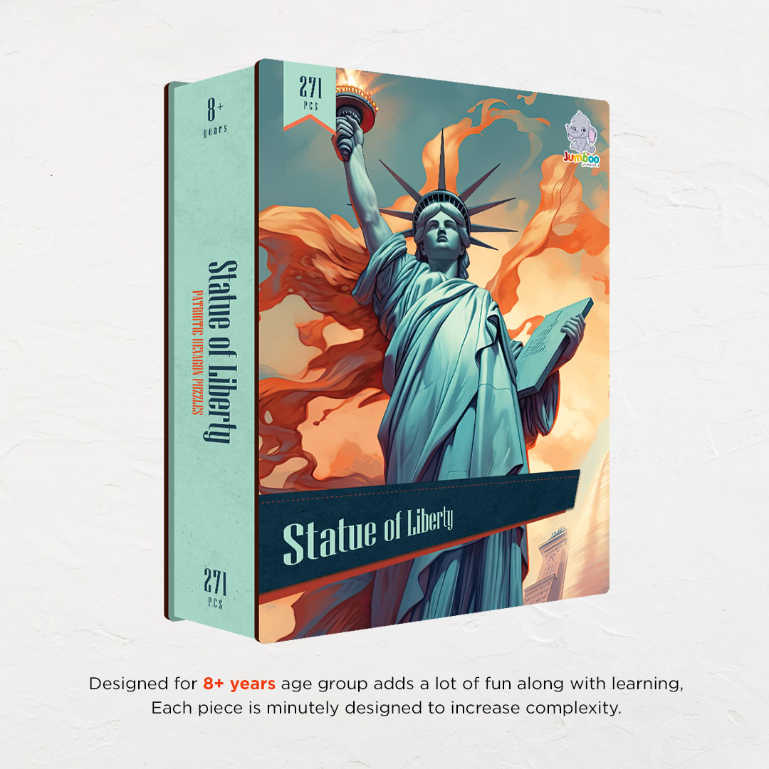 Statue of Liberty a hexagon shaped complex puzzle with innovative shapes