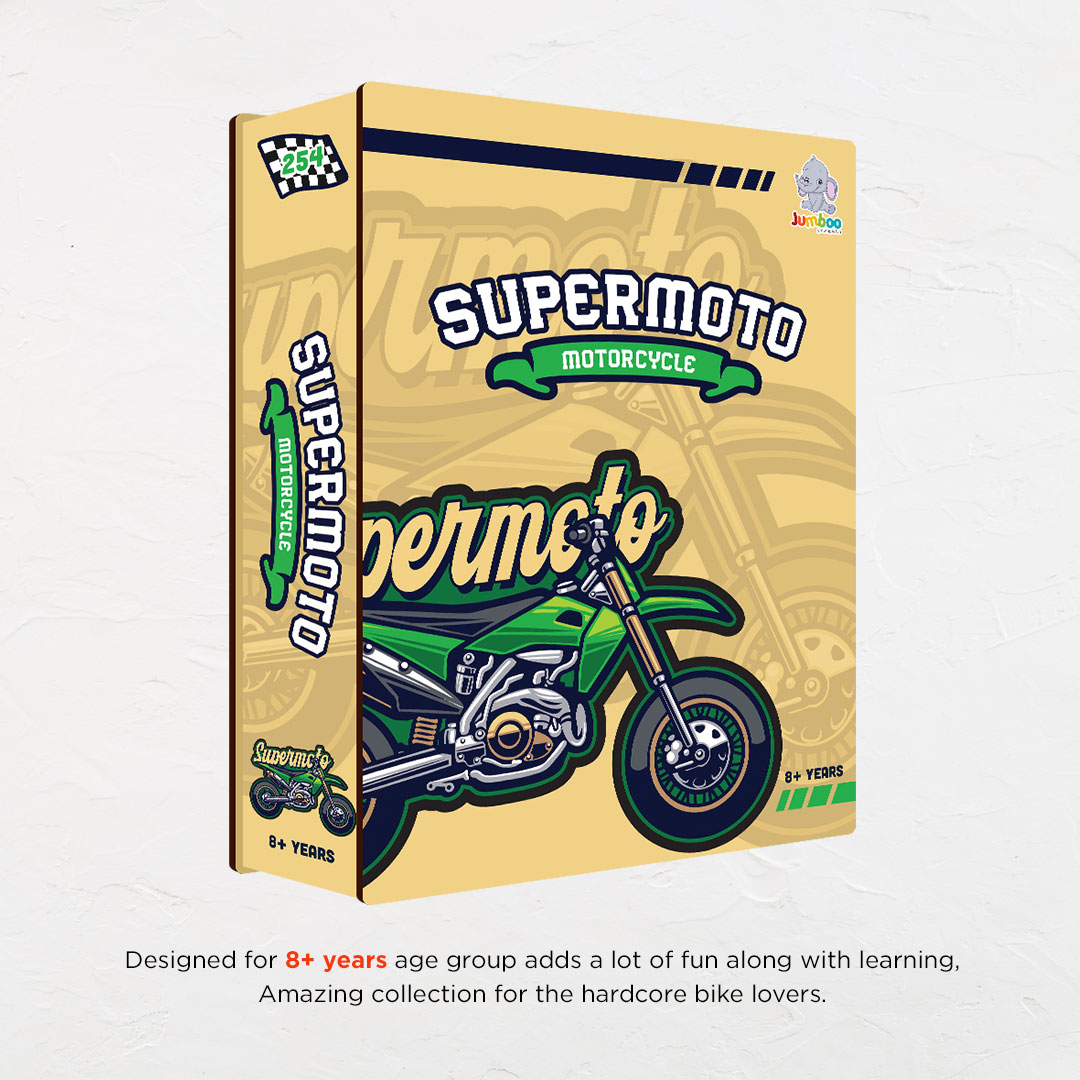 Supermoto Motorcycle a perfectly crafted jigsaw puzzle for bike lovers