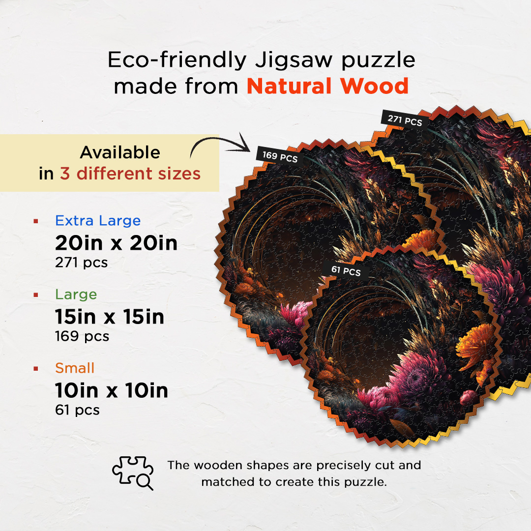 Swirling Horizon digital art puzzle for kids and adults a creative art base puzzle