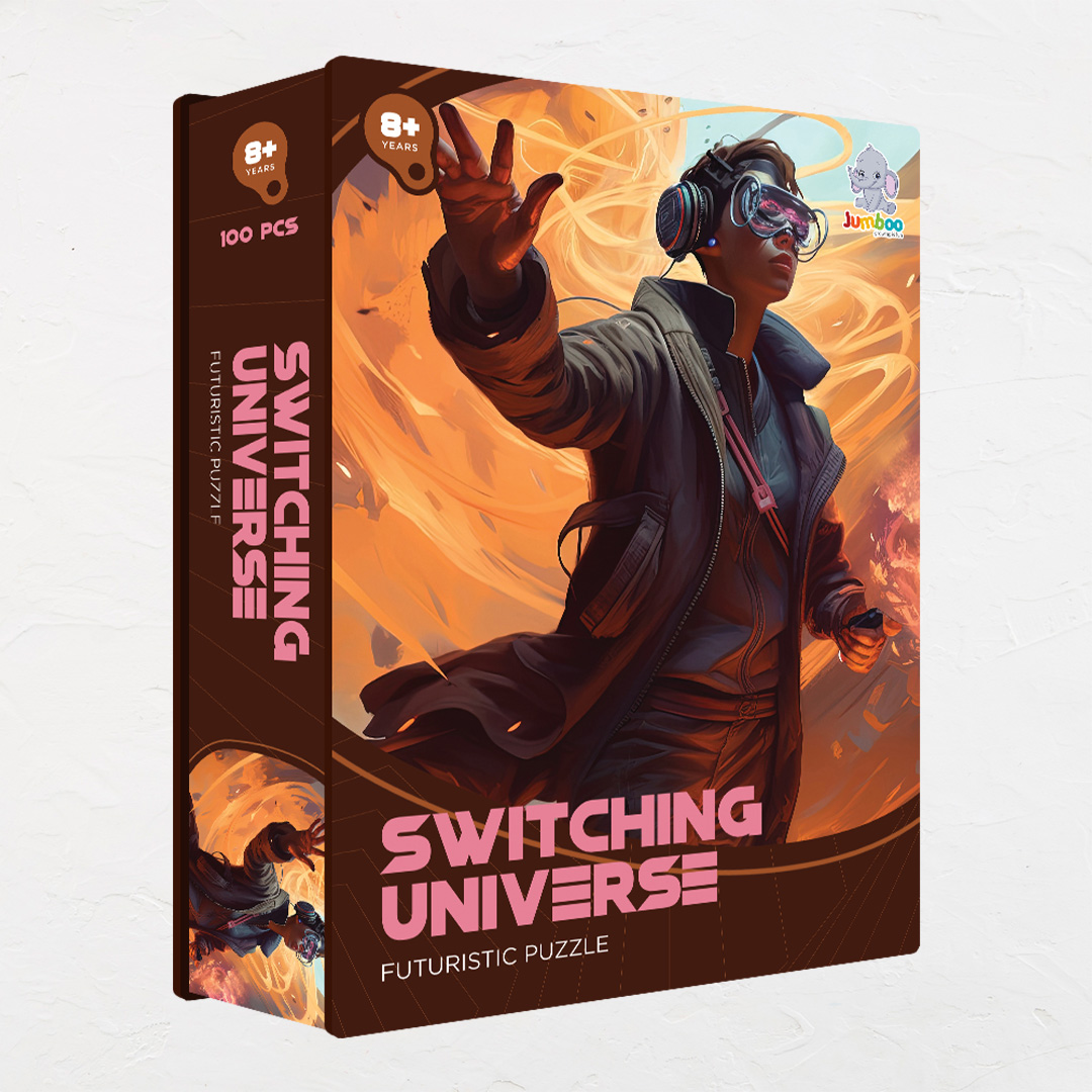 Switching Universe a futuristic new age Octagon combined shape jigsaw puzzle