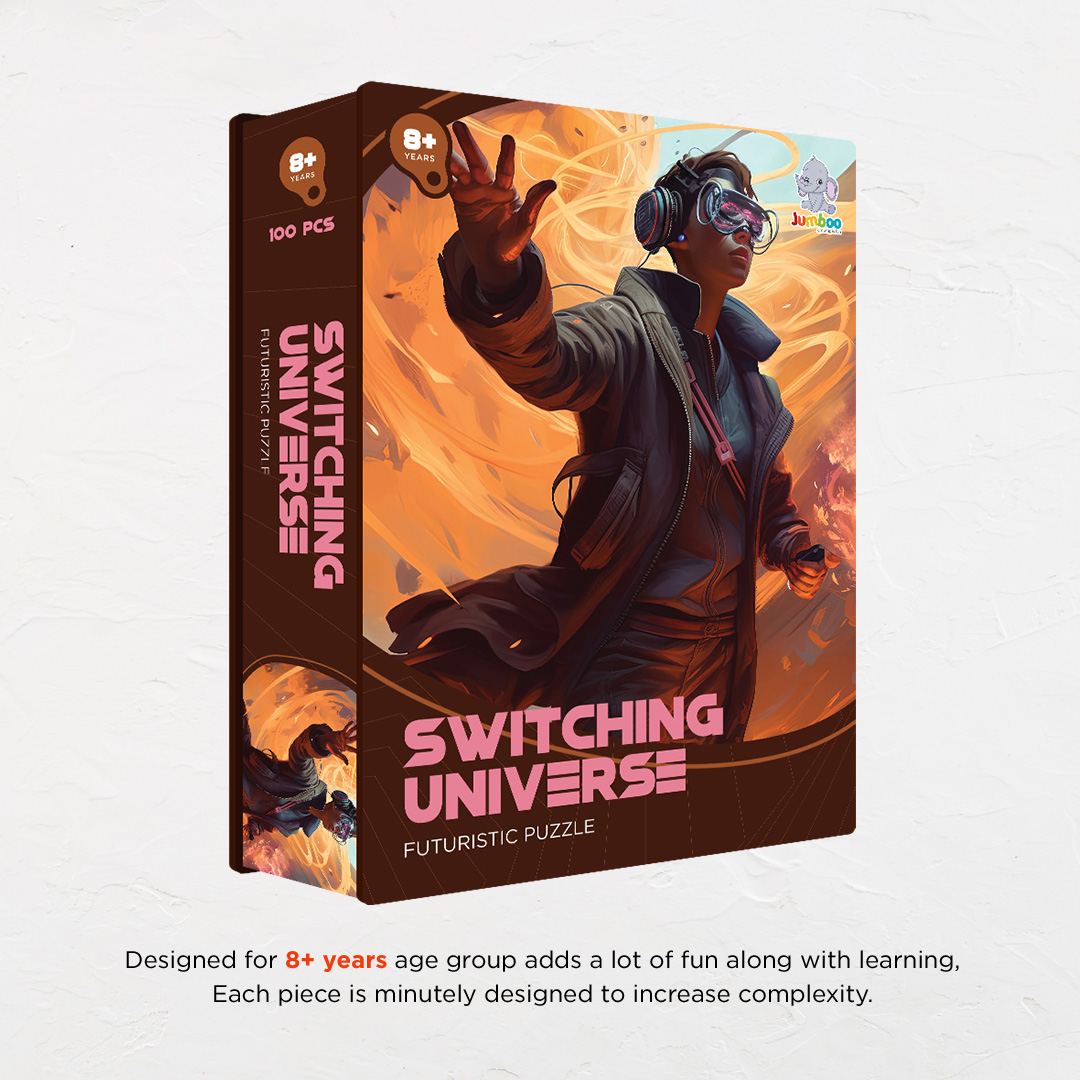 Switching Universe a futuristic new age Octagon combined shape jigsaw puzzle