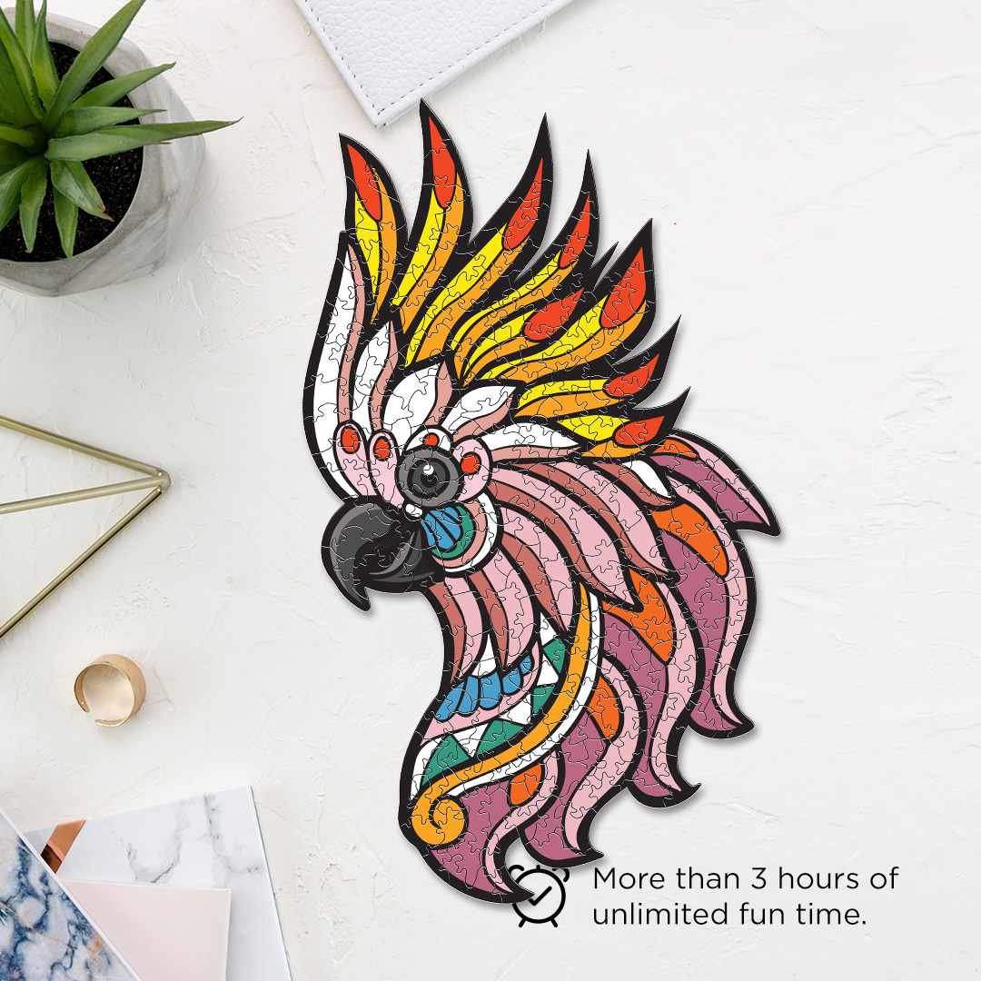 Talking Cockatoo Ornamental Puzzle designed precisely to bring amazing fun time