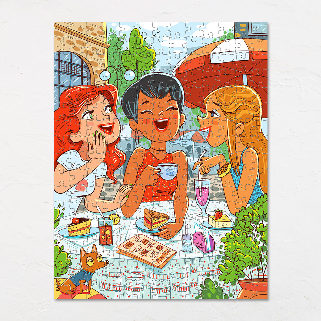 Three Girlfriends hidden objects puzzle perfect for the curious kids
