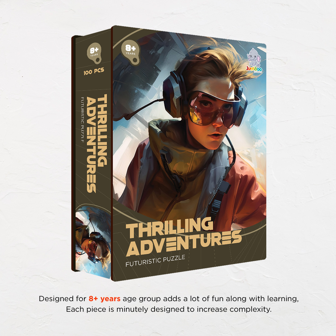 Thrilling Adventure a futuristic new age Octagon combined shape jigsaw puzzle