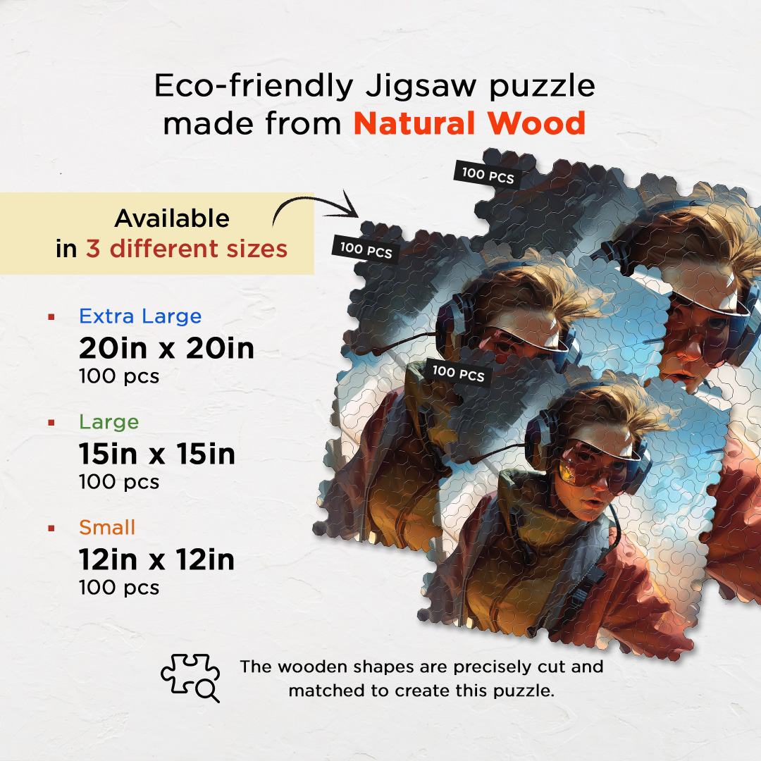 Thrilling Adventure a futuristic new age Octagon combined shape jigsaw puzzle