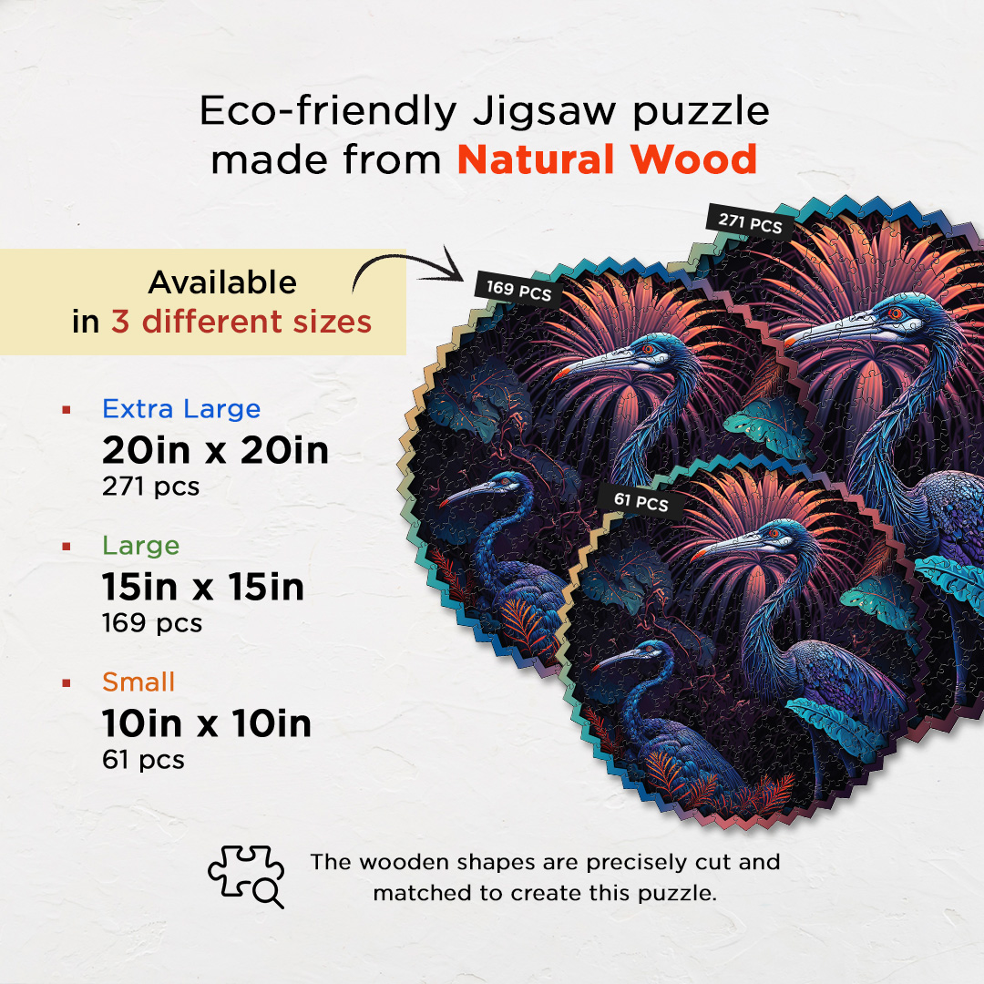 Tropical Birds digital art puzzle for kids and adults a creative art base puzzle