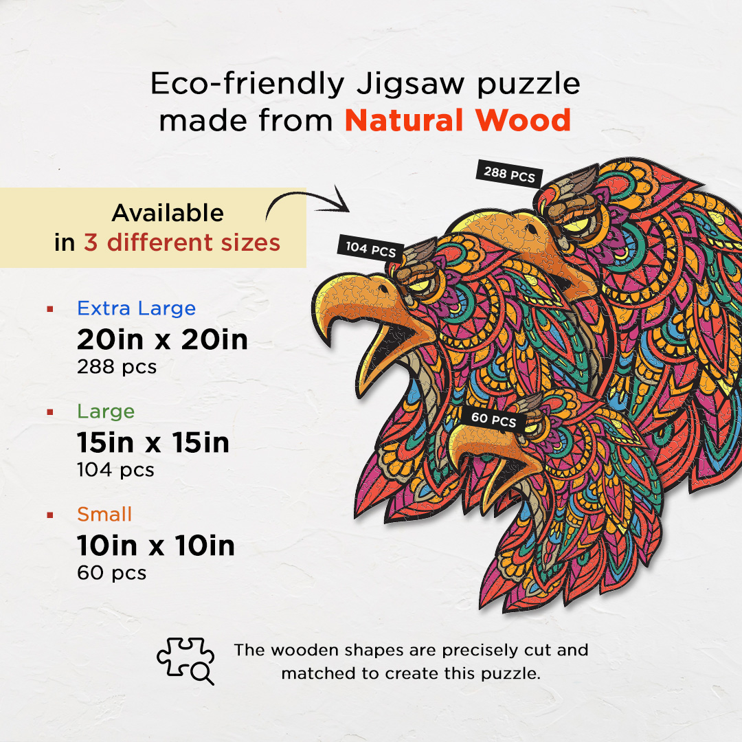 Vision Eagle Ornamental Puzzle designed precisely to bring amazing fun time
