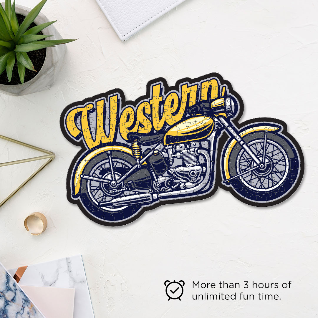 Western Motorcycle a perfectly crafted jigsaw puzzle for bike lovers