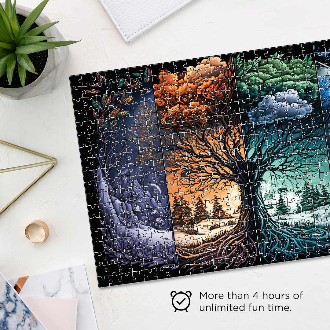 Wild Seasons Fantasy unique jigsaw puzzles created to bring a live décor