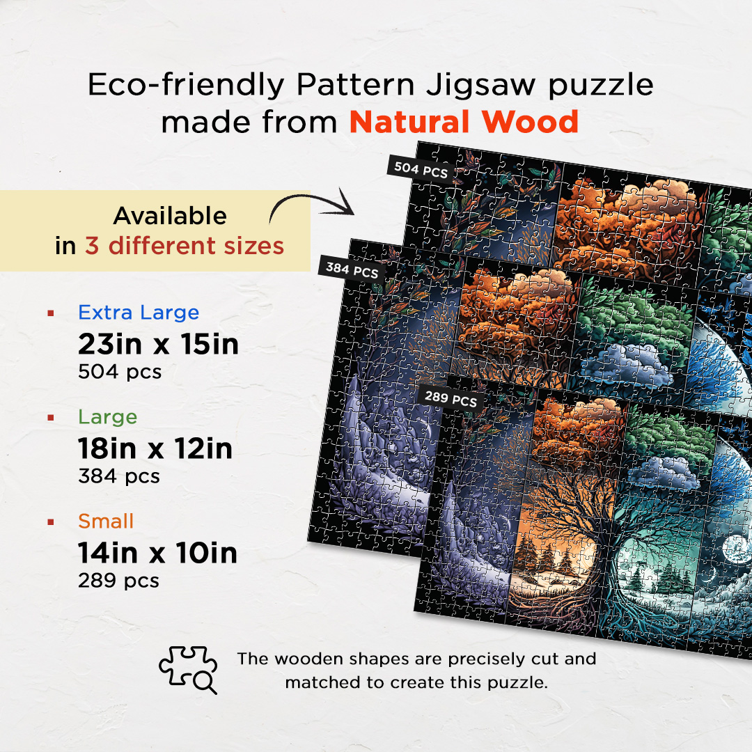 Wild Seasons Fantasy unique jigsaw puzzles created to bring a live décor