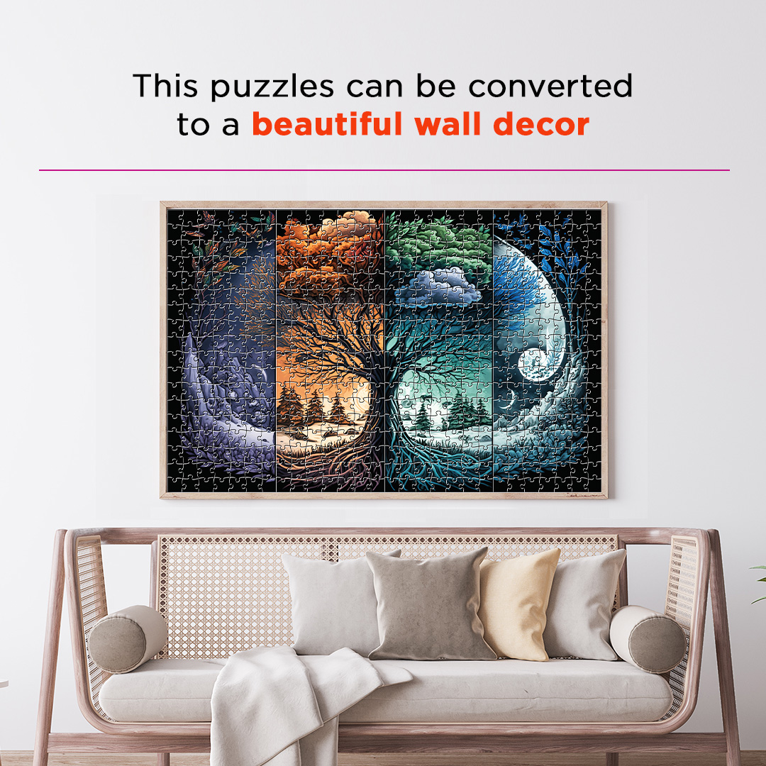 Wild Seasons Fantasy unique jigsaw puzzles created to bring a live décor